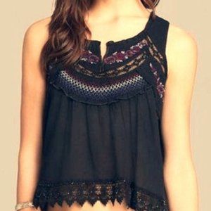NEW WITH TAGS! FREE PEOPLE BOHO EMBROIDERED TANK